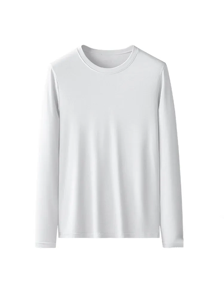 Men's Double-sided Modal Long-sleeved Solid Color T-shirt