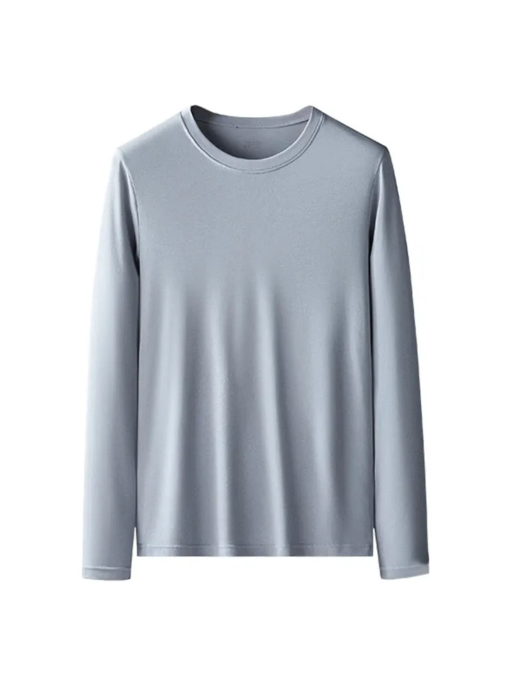 Men's Double-sided Modal Long-sleeved Solid Color T-shirt