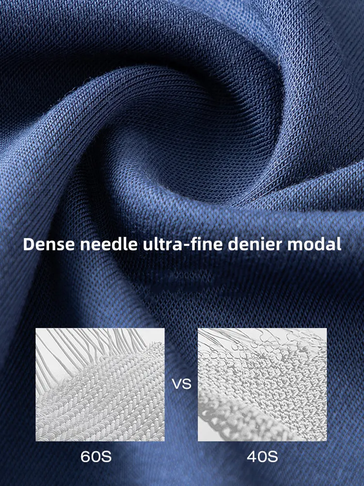Men's Double-sided Modal Long-sleeved Solid Color T-shirt