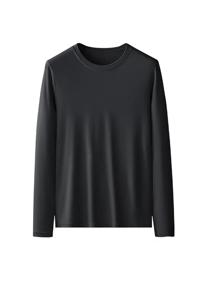 Men's Double-sided Modal Long-sleeved Solid Color T-shirt