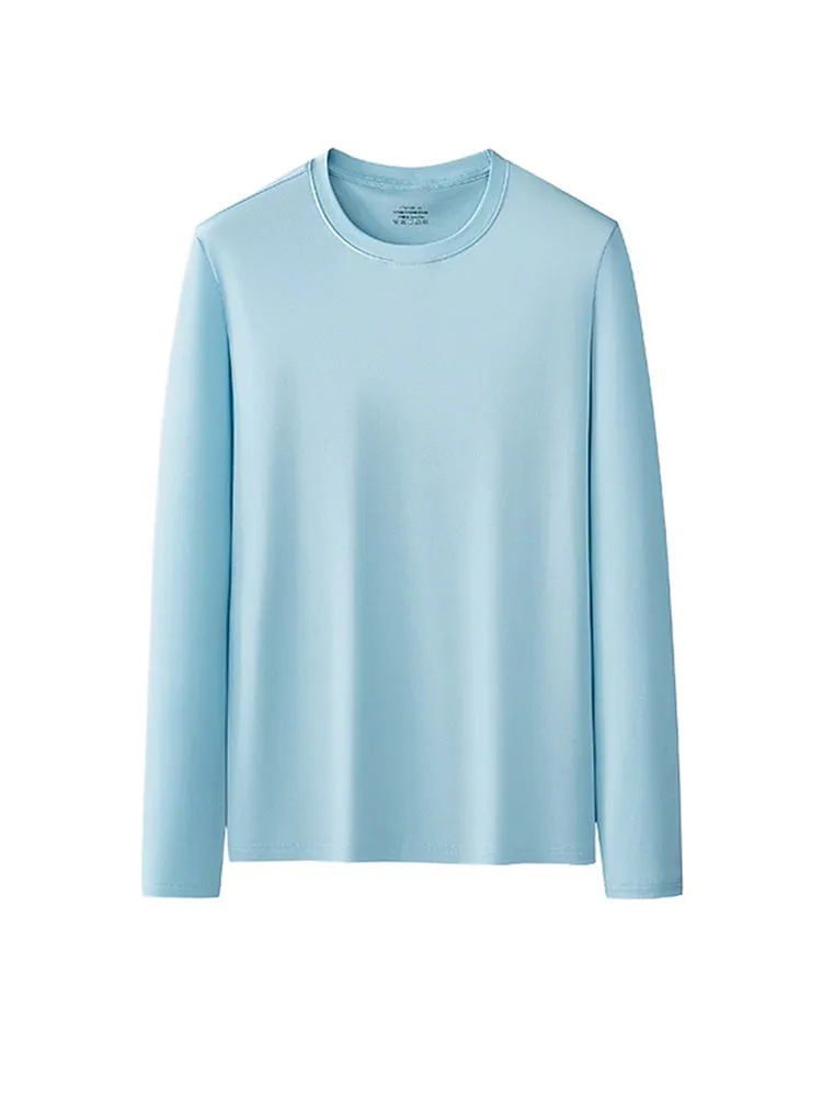 Men's Double-sided Modal Long-sleeved Solid Color T-shirt