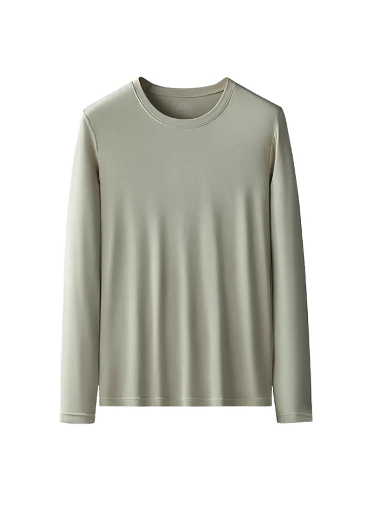 Men's Double-sided Modal Long-sleeved Solid Color T-shirt