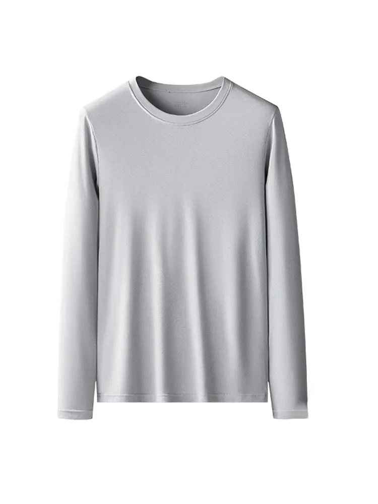 Men's Double-sided Modal Long-sleeved Solid Color T-shirt
