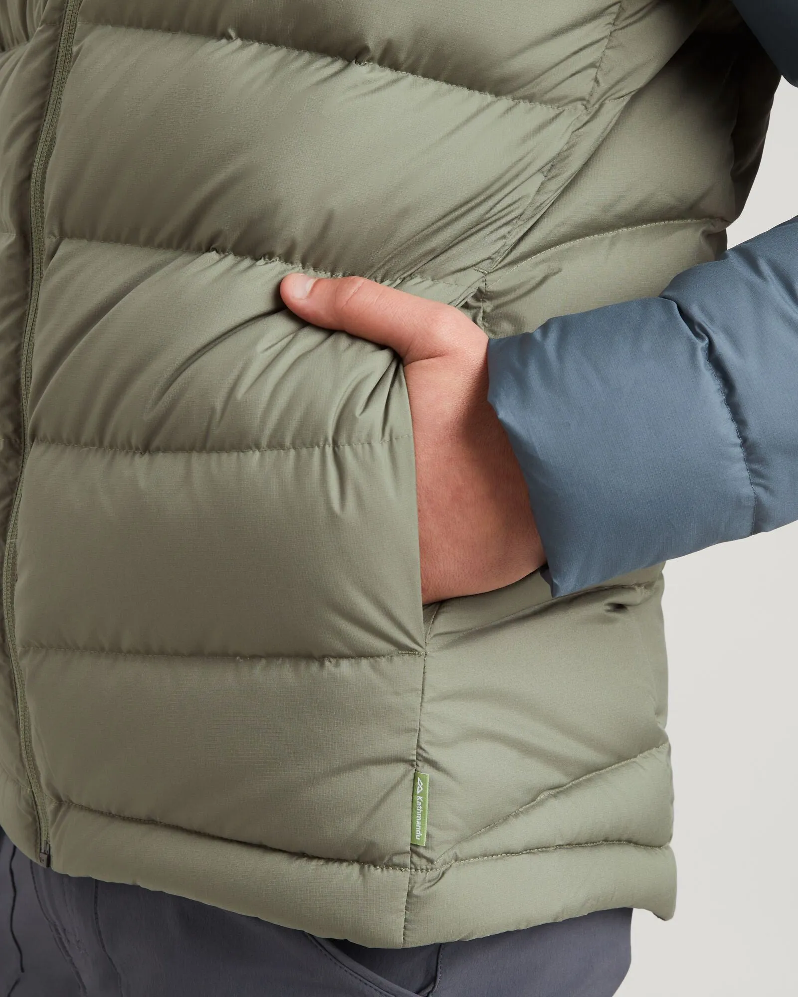Men's Epiq Hooded Down Jacket - Light Night/Beech