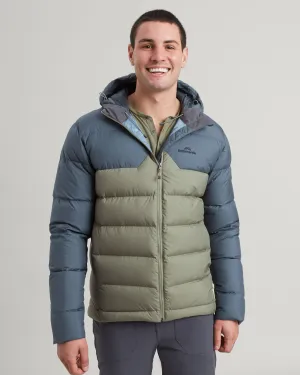 Men's Epiq Hooded Down Jacket - Light Night/Beech