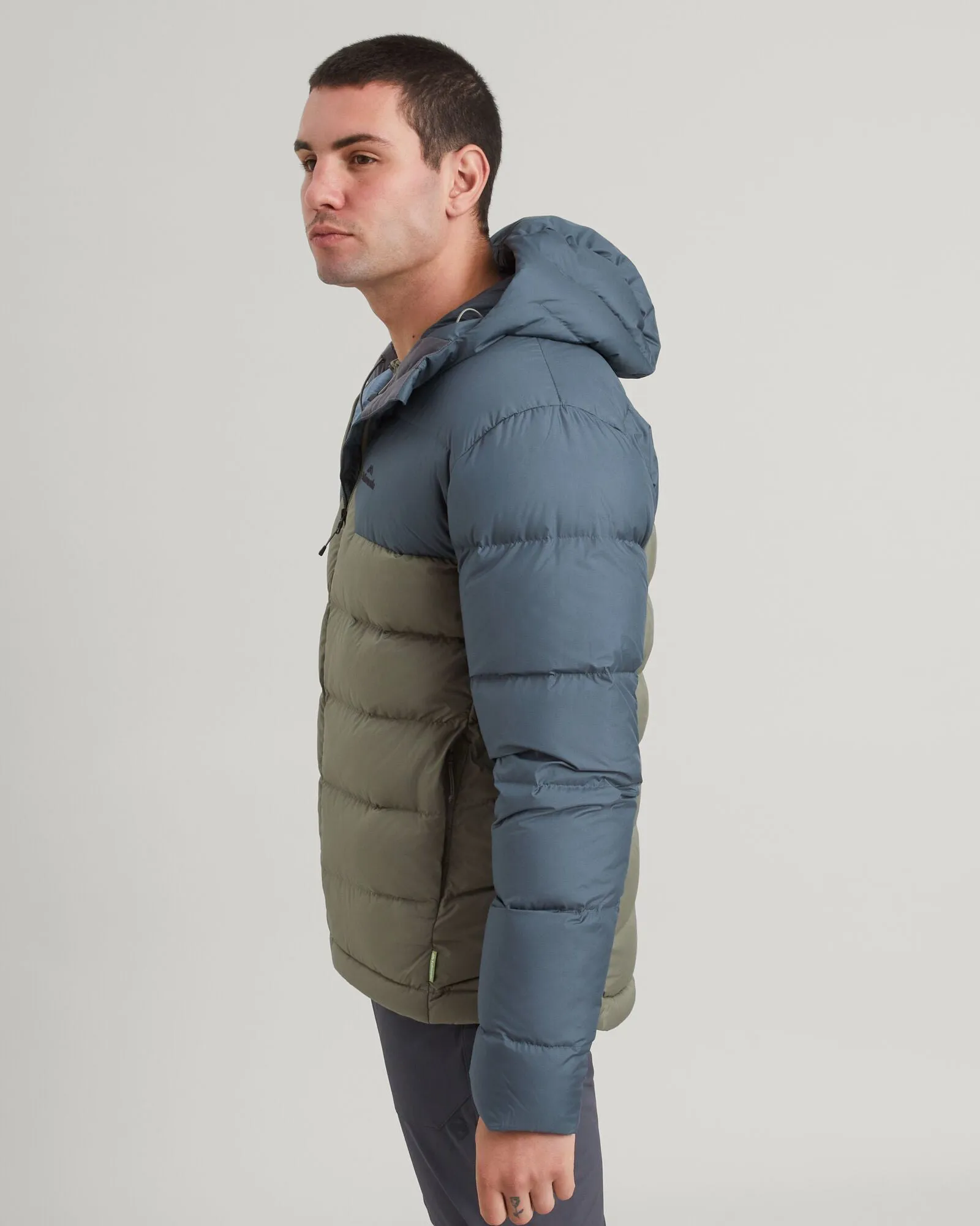 Men's Epiq Hooded Down Jacket - Light Night/Beech
