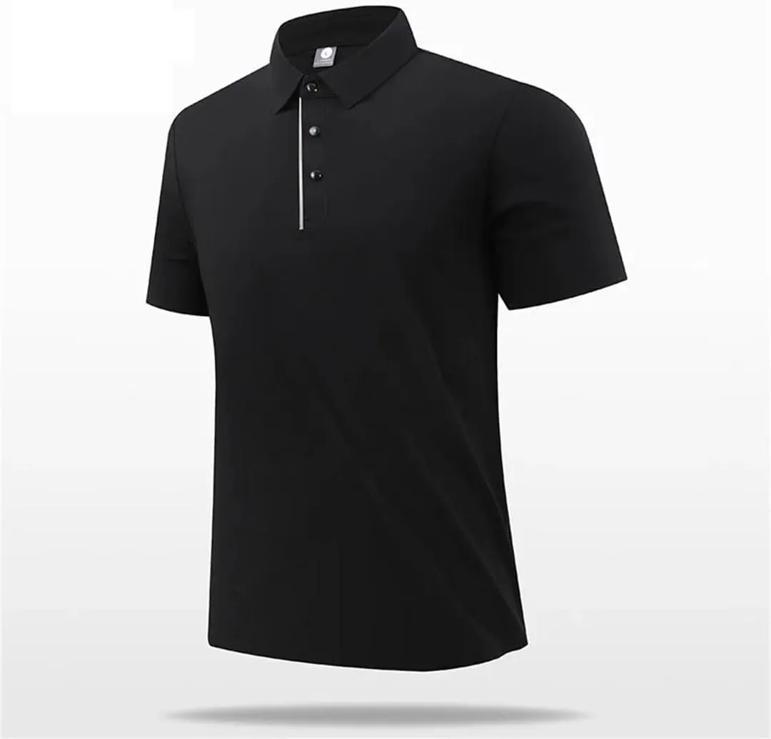 Men's Golf Shirts Short Sleeve Outdoor Sports Quick-Dry Shirts Business Breathable Polo Tops
