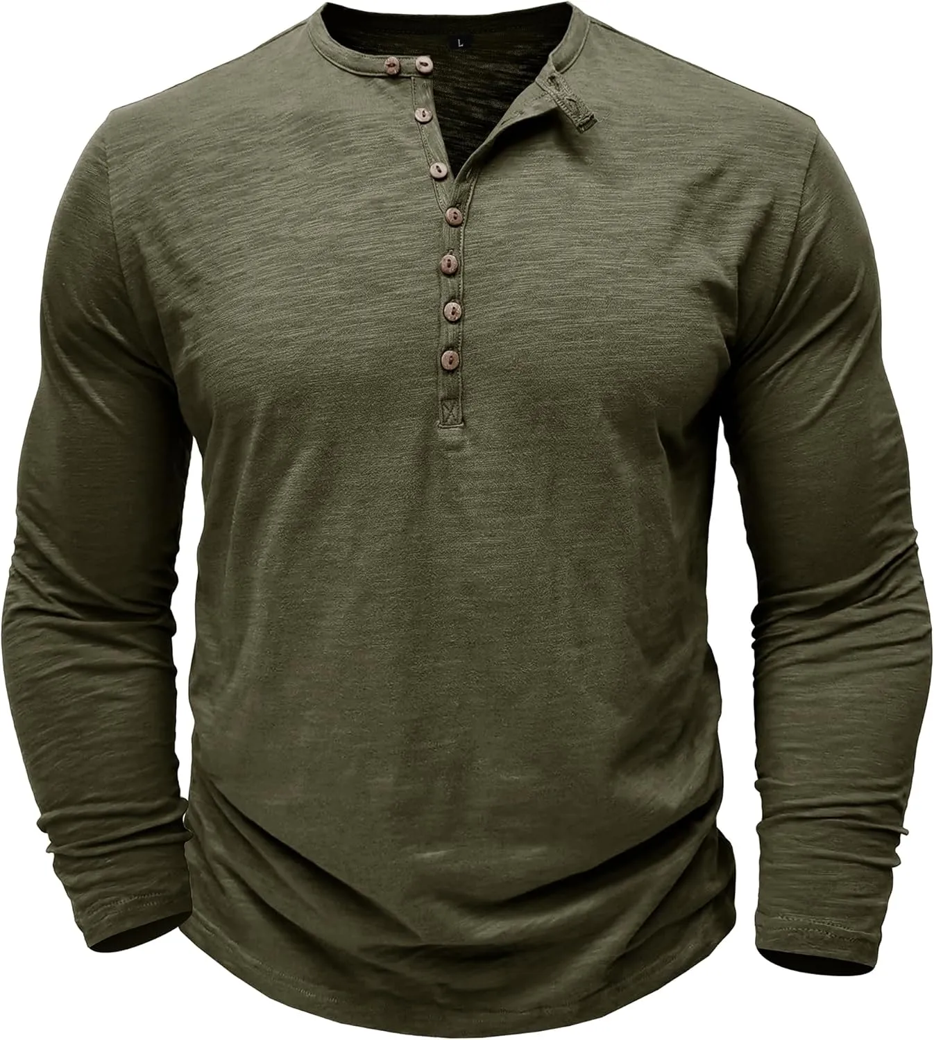 Mens Shirts Long Sleeve Tee Shirts Casual Button Down T-Shirts for Men S M L XL XXL