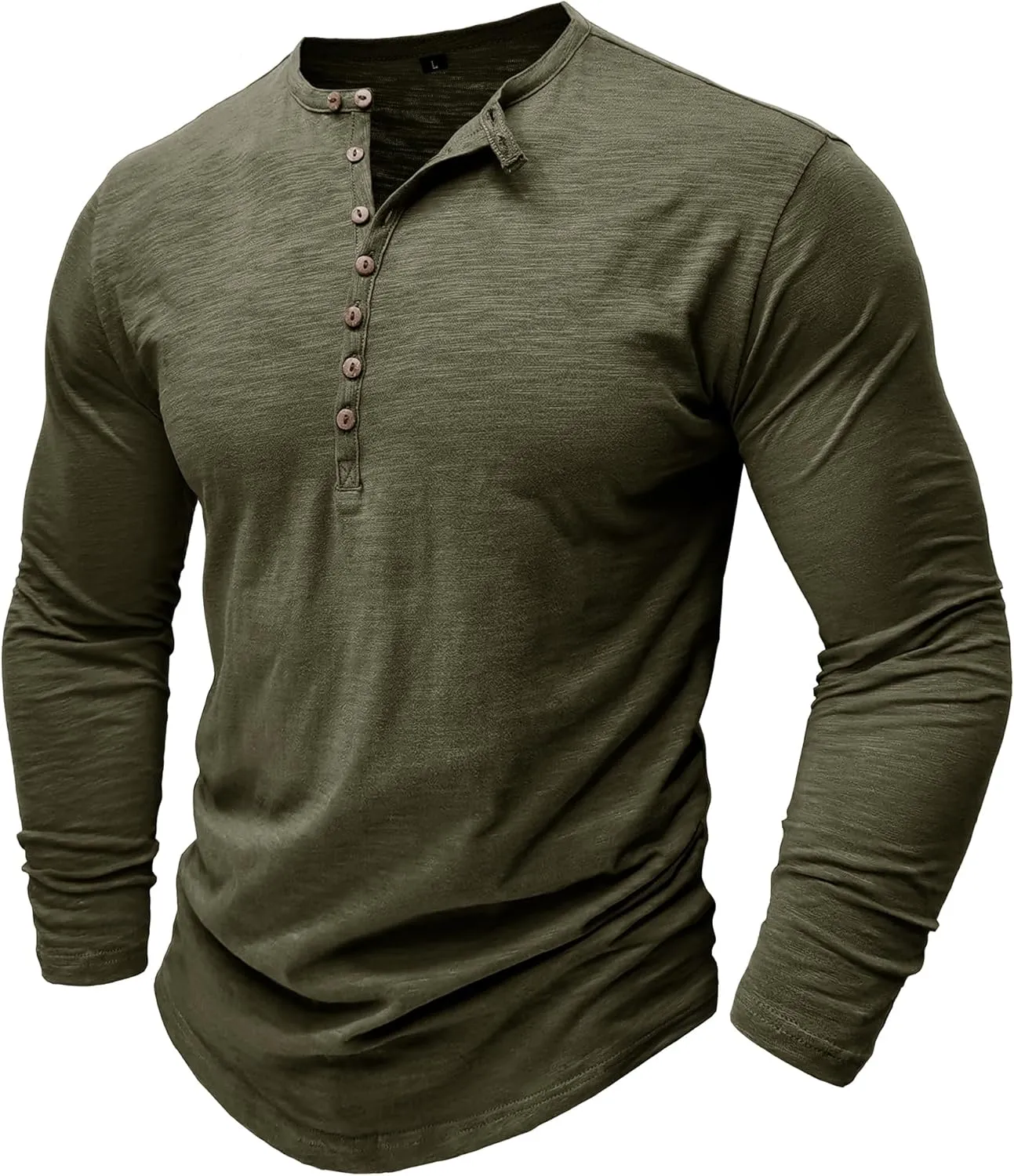 Mens Shirts Long Sleeve Tee Shirts Casual Button Down T-Shirts for Men S M L XL XXL