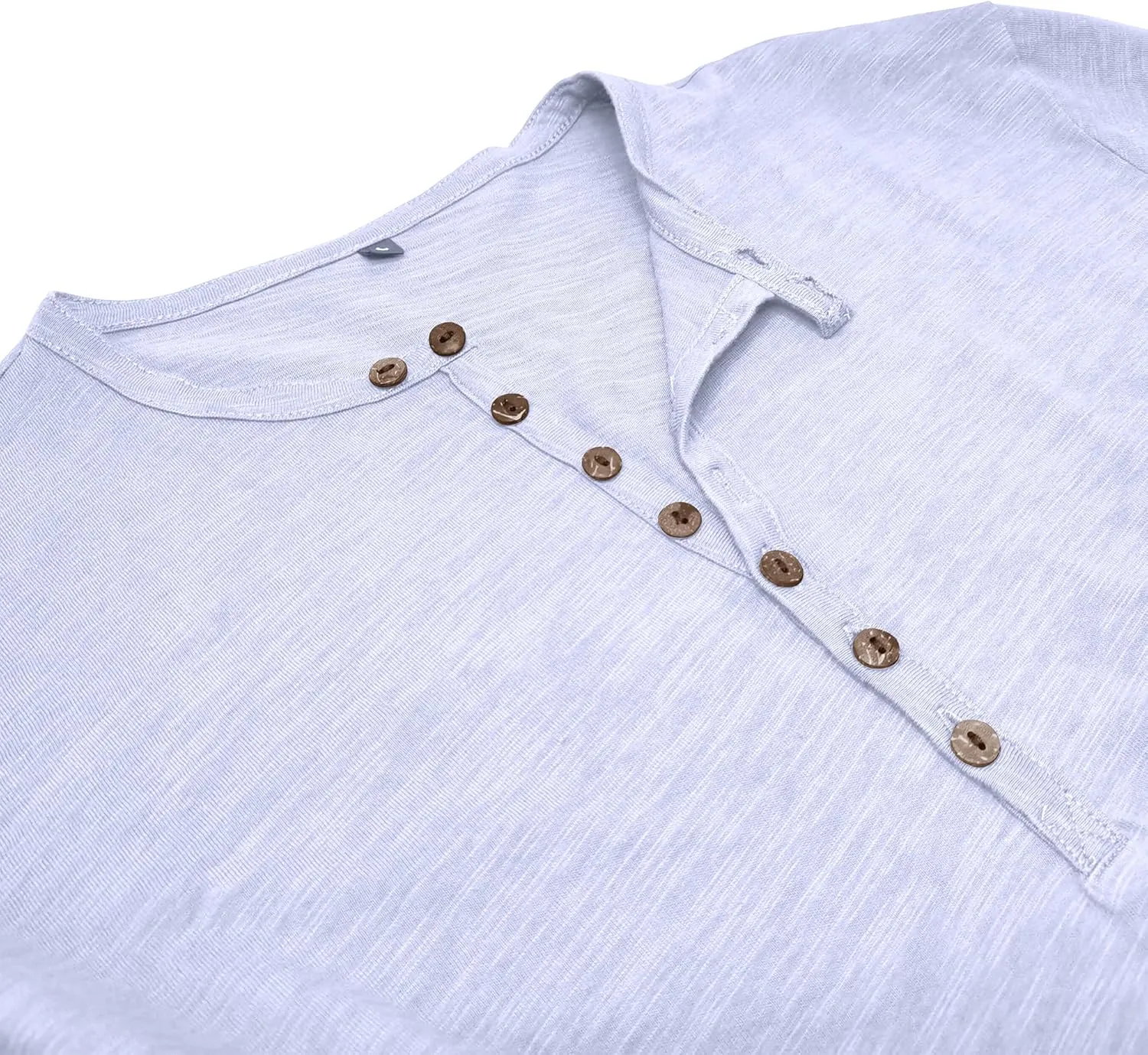 Mens Shirts Long Sleeve Tee Shirts Casual Button Down T-Shirts for Men S M L XL XXL