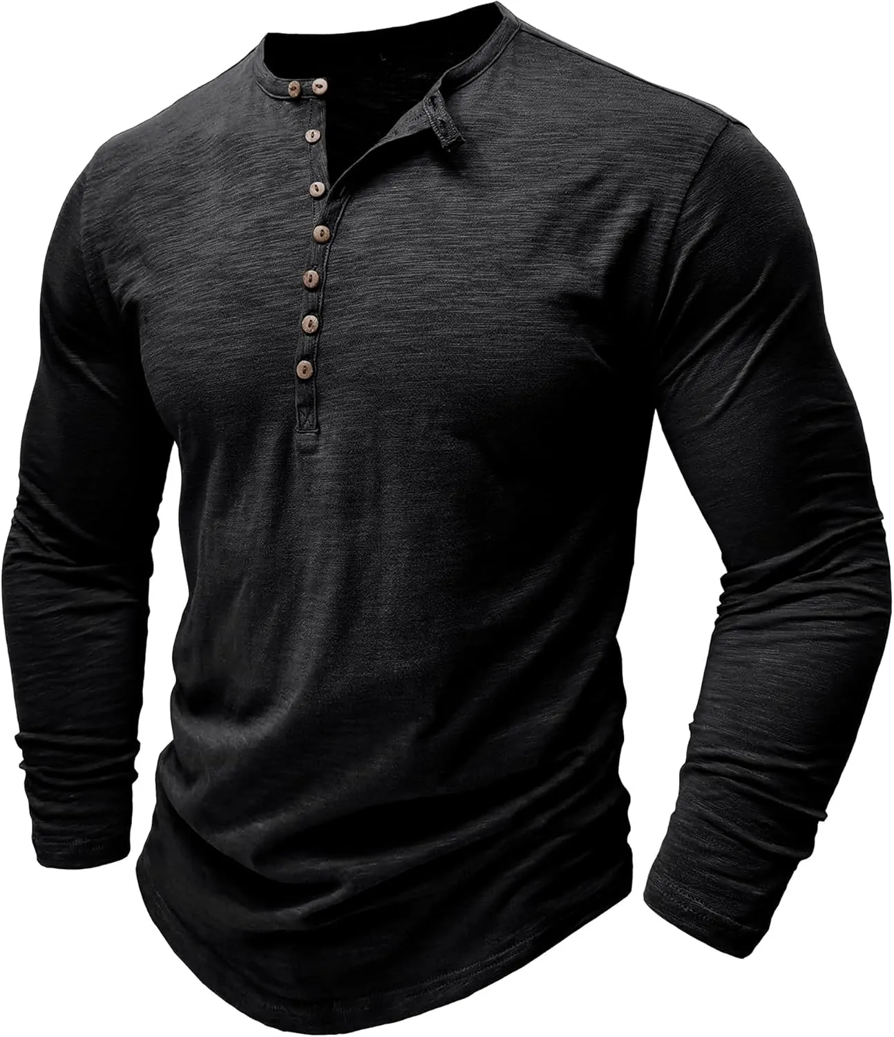 Mens Shirts Long Sleeve Tee Shirts Casual Button Down T-Shirts for Men S M L XL XXL