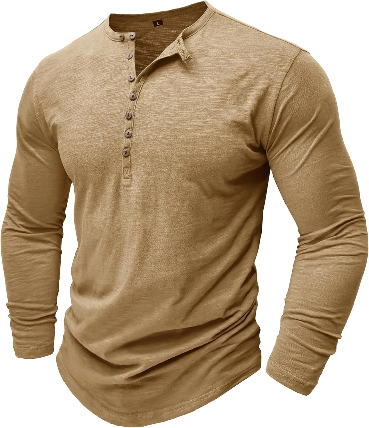 Mens Shirts Long Sleeve Tee Shirts Casual Button Down T-Shirts for Men S M L XL XXL