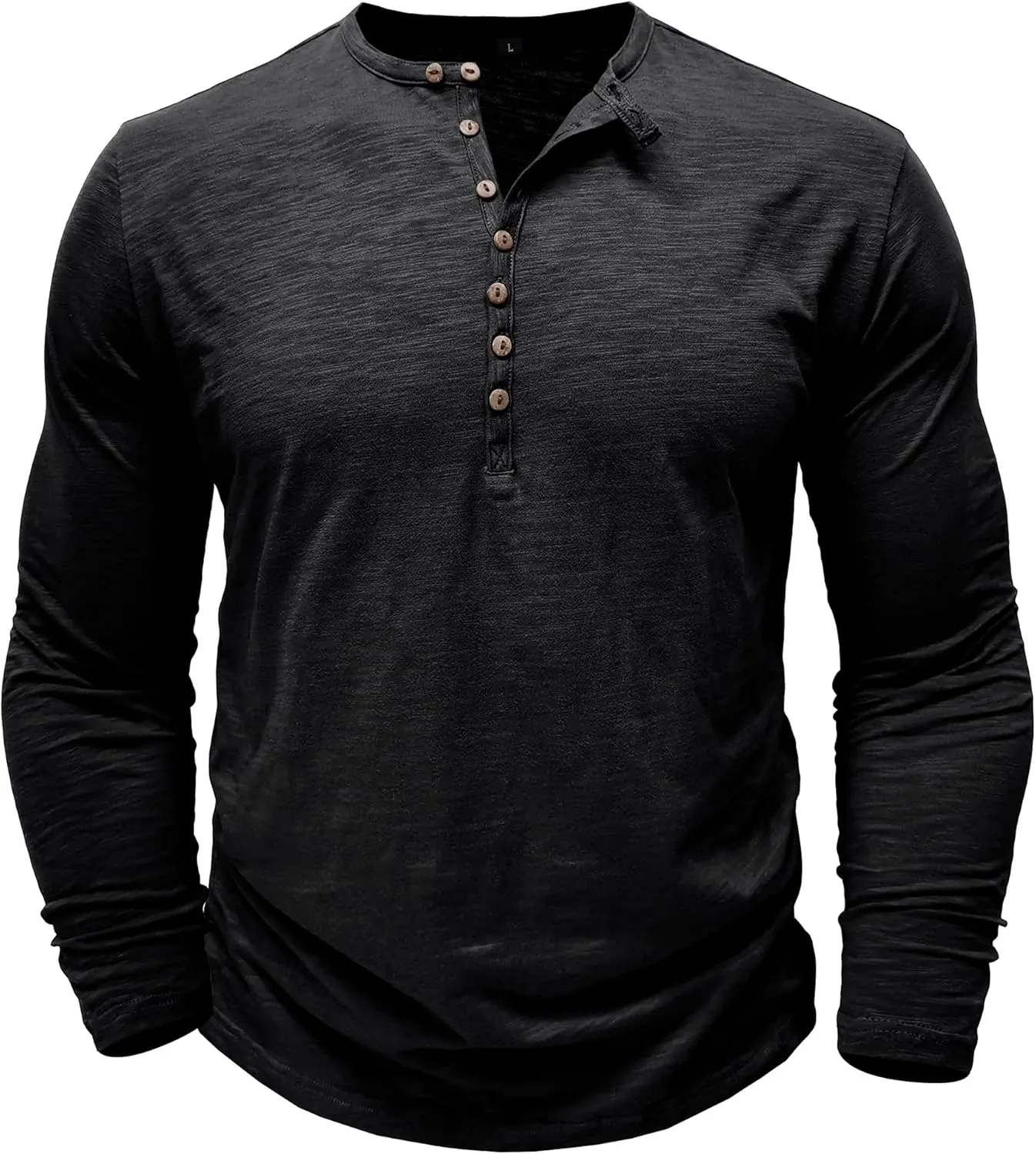 Mens Shirts Long Sleeve Tee Shirts Casual Button Down T-Shirts for Men S M L XL XXL