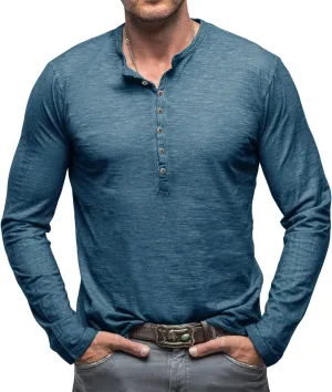 Mens Shirts Long Sleeve Tee Shirts Casual Button Down T-Shirts for Men S M L XL XXL