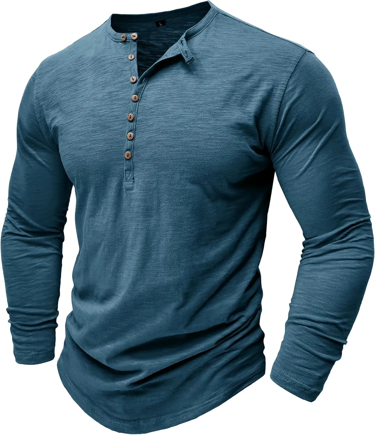 Mens Shirts Long Sleeve Tee Shirts Casual Button Down T-Shirts for Men S M L XL XXL