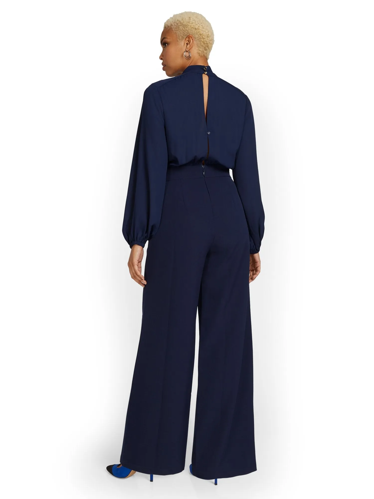Mixed Media Jumpsuit