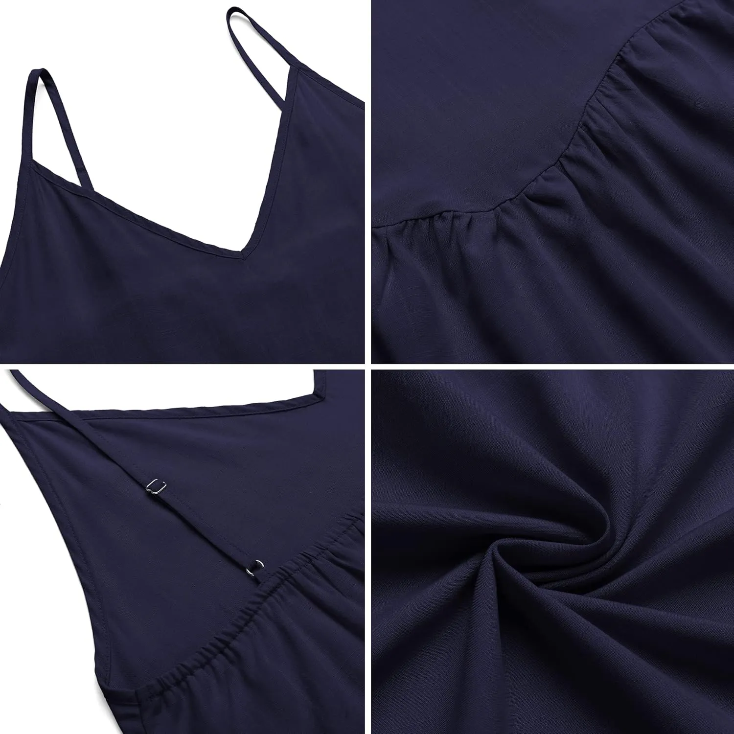 OLYCN Womens Summer Swimsuit Cover Up Loose Sleeveless Bikini Coverups Casual Cami Beach Dress
