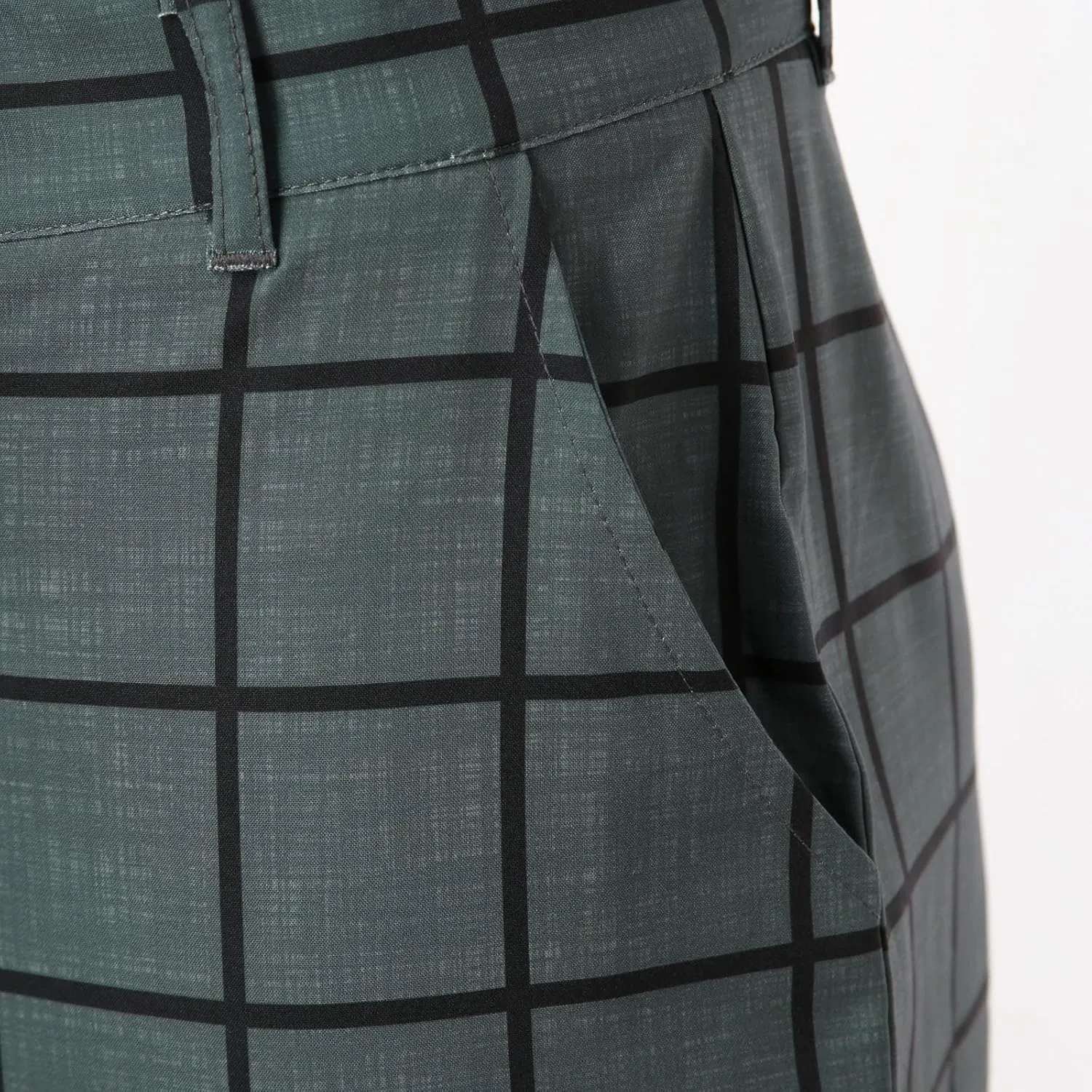 Plaid Suit Pants for Men Slim Fit Tapered Flat Front Dress Pants Business Casual Fashion Golf Pencil Chinos Pants
