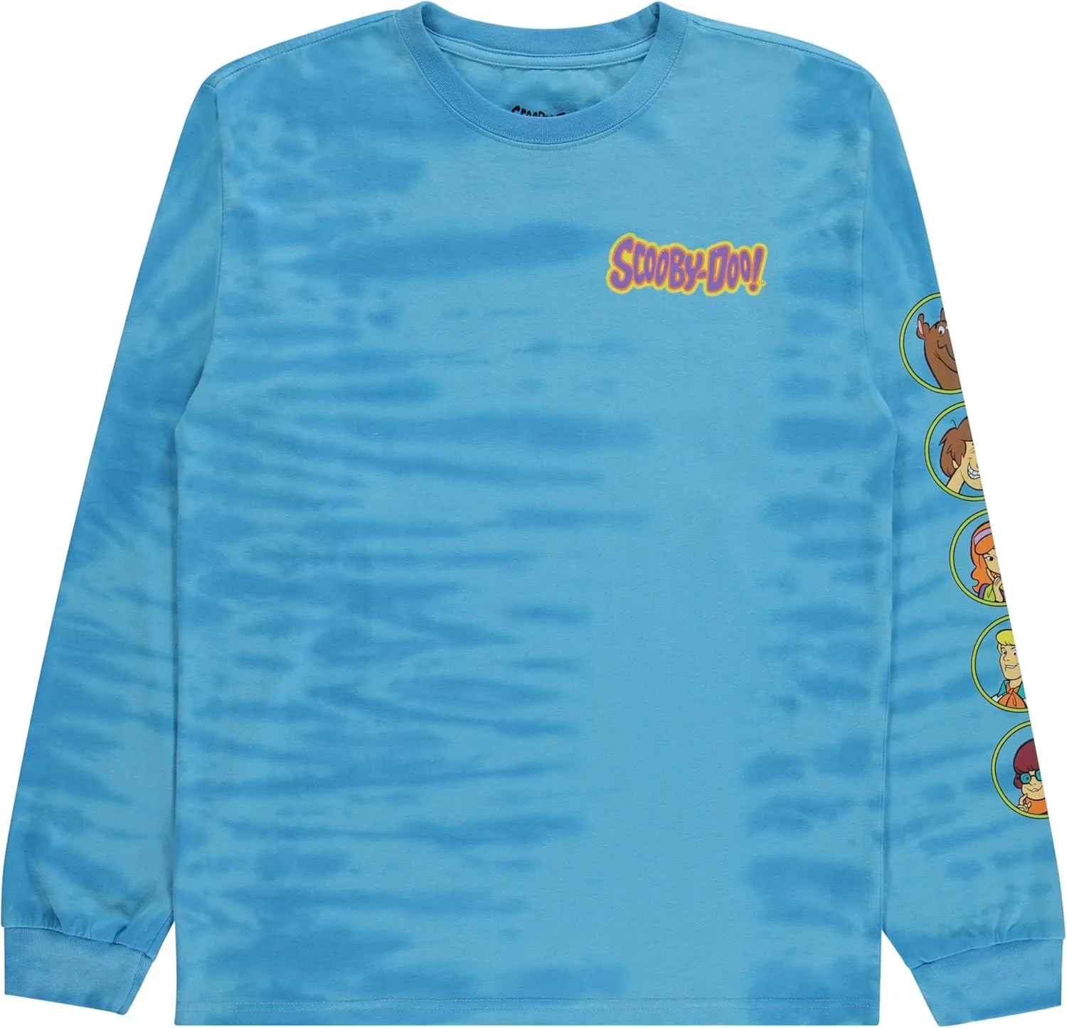 Scooby Doo Mens Throwback Shirt, Shaggy, Velma Tee - Throwback Classic Long Sleeve T-Shirt