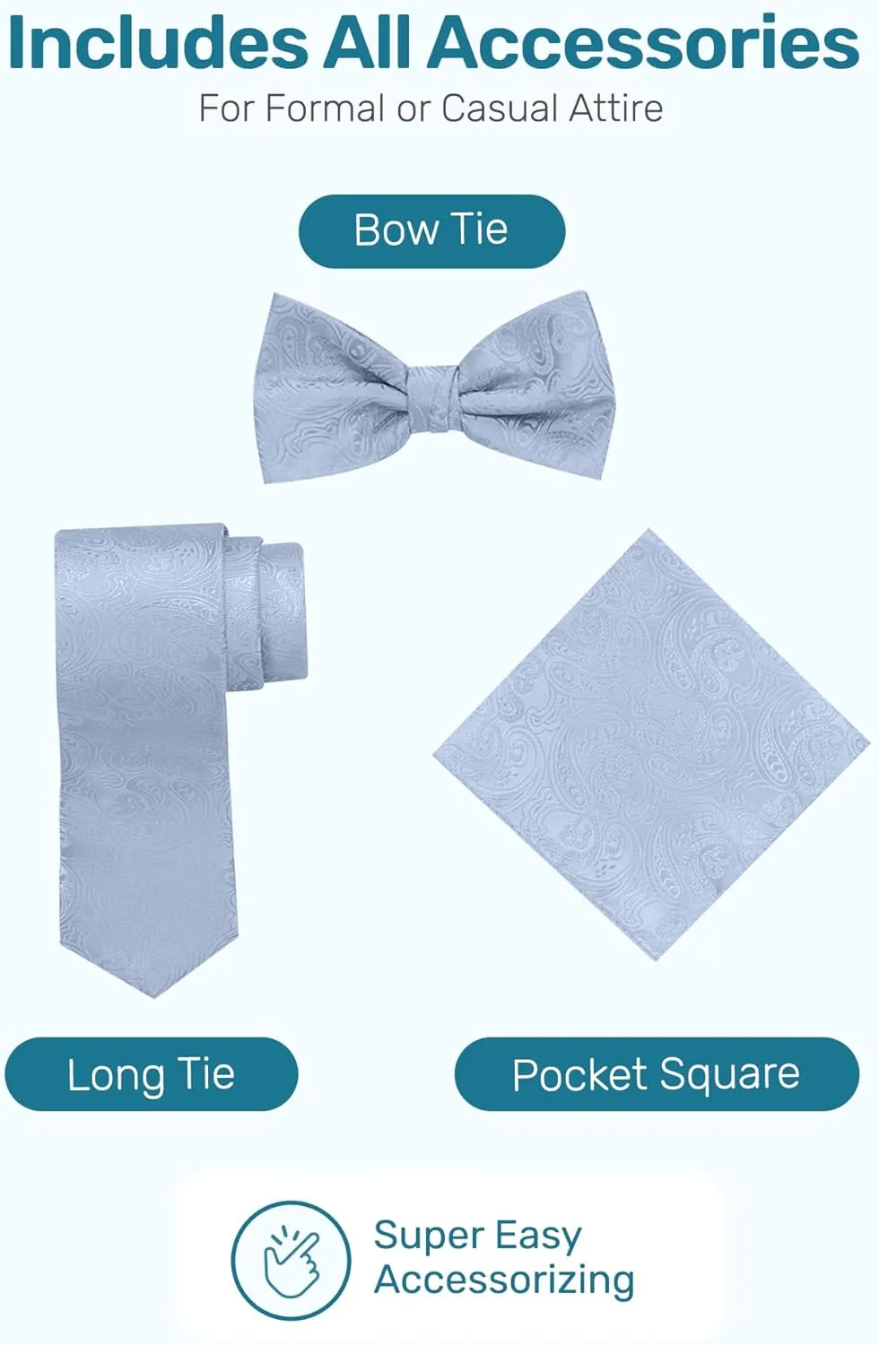 S.H. Churchill & Co. Boys 4 Piece Formal Paisley Vest and Tie Set