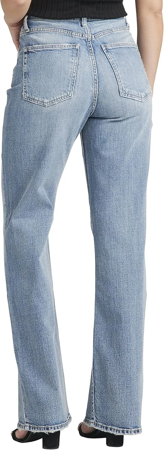 Silver Jeans Co. Women's Highly Desirable High Rise Trouser Leg Jeans