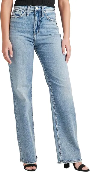 Silver Jeans Co. Women's Highly Desirable High Rise Trouser Leg Jeans