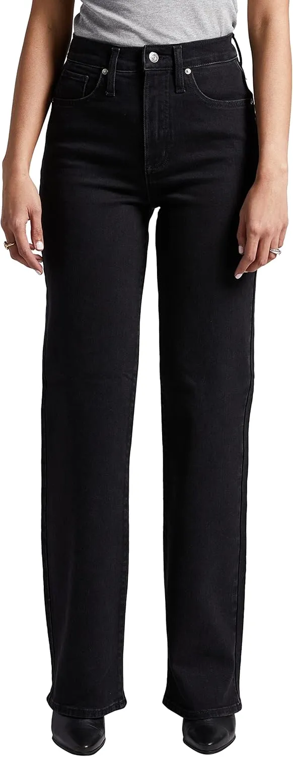Silver Jeans Co. Women's Highly Desirable High Rise Trouser Leg Jeans