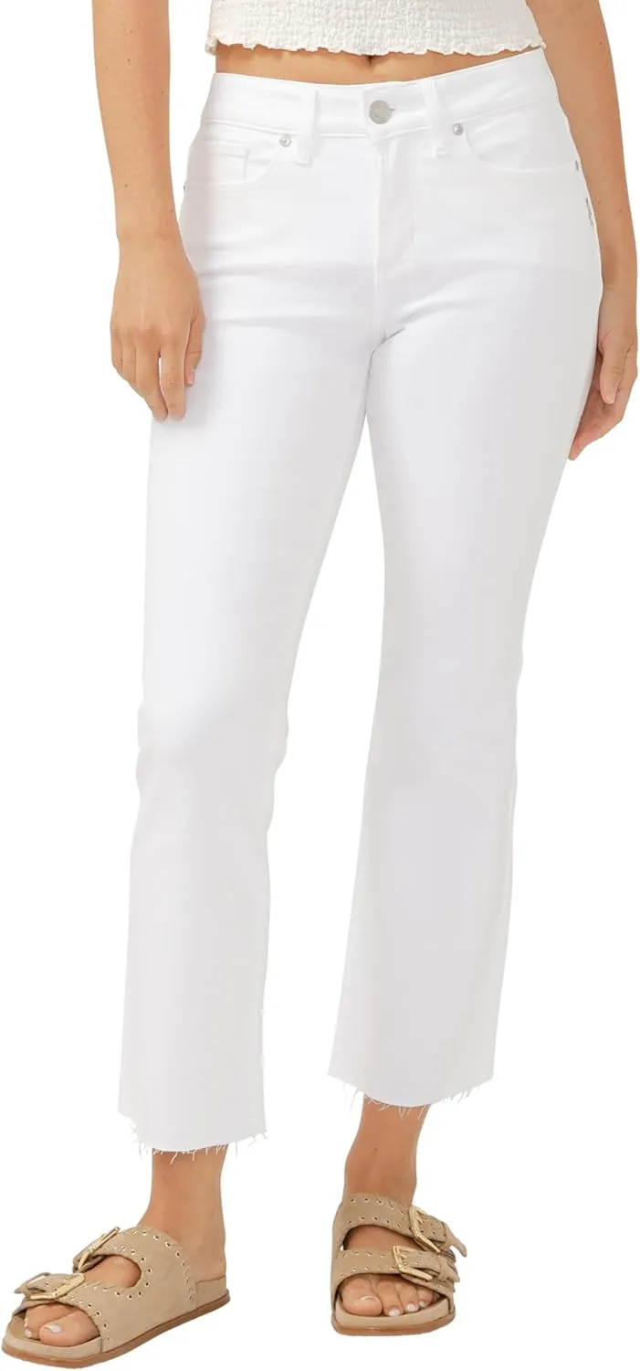 Silver Jeans Co. Women's Suki Mid Rise Curvy Fit Flare Leg Jeans