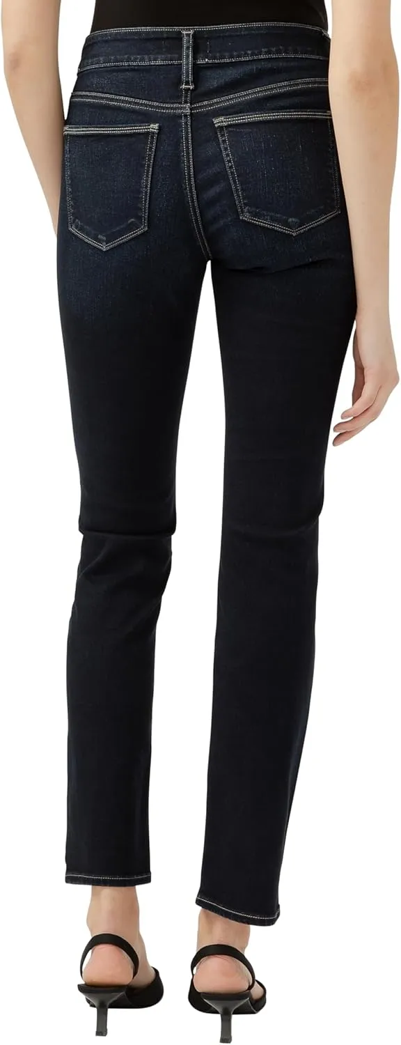 Silver Jeans Co. Women's Suki Mid Rise Curvy Fit Straight Leg Jeans