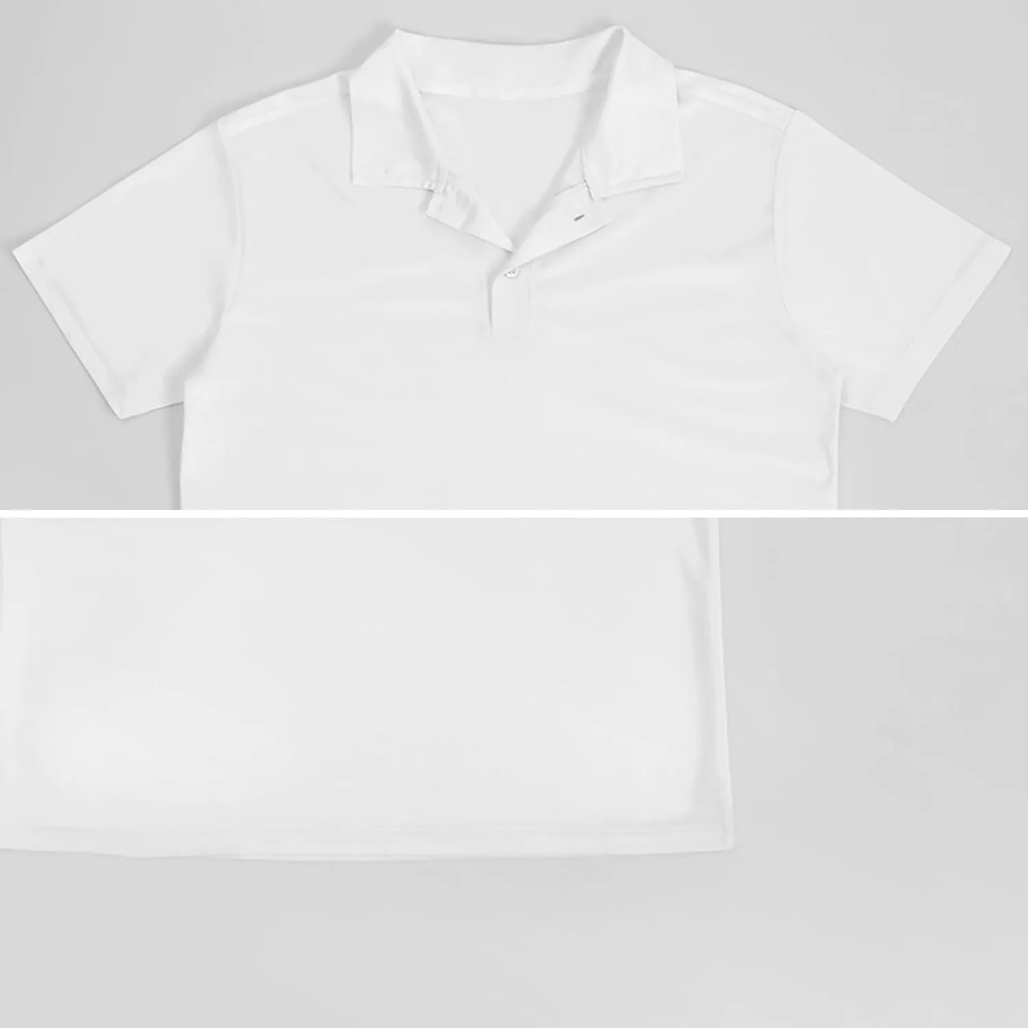 Snowflake Blue White Dots Classic Polo Shirts for Men Quick Dry Short Sleeve Fit Golf Tees Casual Tops