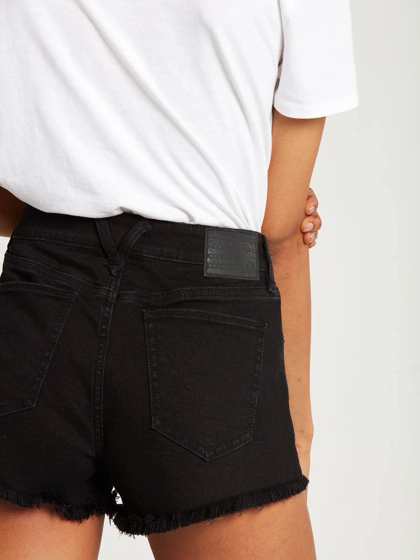 Stoney Stretch Denim Shorts - Premium Wash Black