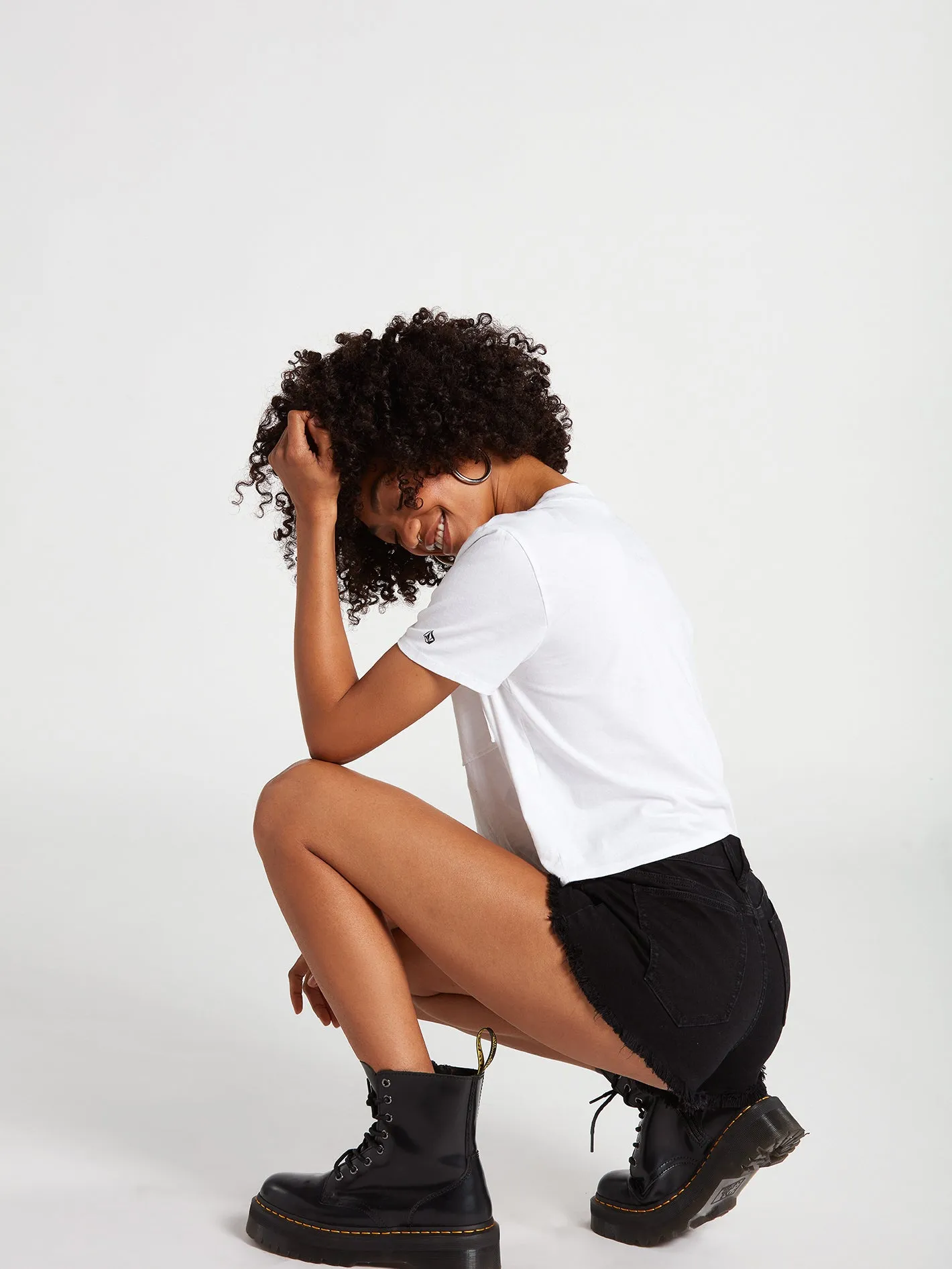 Stoney Stretch Denim Shorts - Premium Wash Black