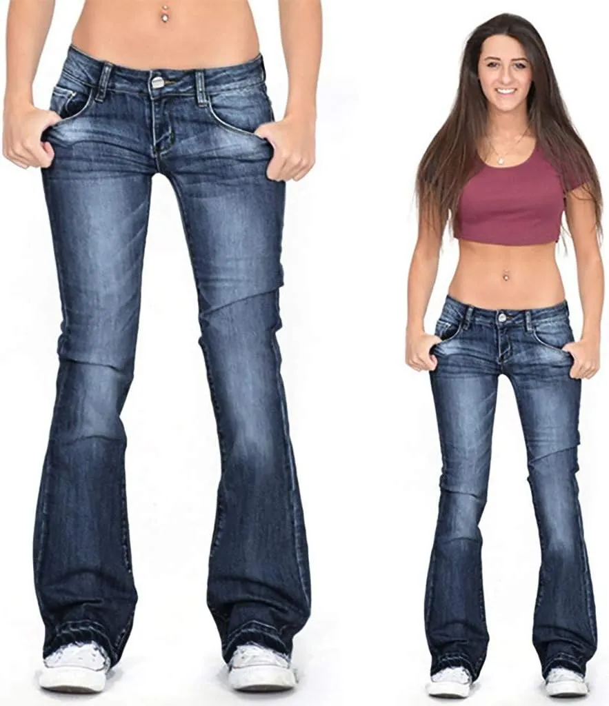 Straight Leg Jeans for Women Jeans Poket Pants Mid Casual Denim Lace Women's Jeans Clothes for Women Black Pants for
