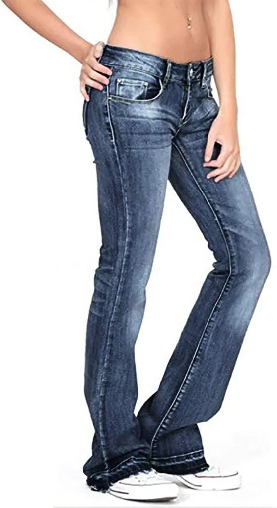 Straight Leg Jeans for Women Jeans Poket Pants Mid Casual Denim Lace Women's Jeans Clothes for Women Black Pants for