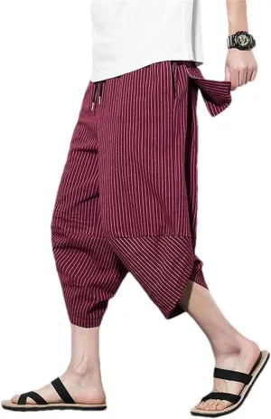 Streetwear Cross Pants MenS Casual Harem Pants Male Baggy Jogger Sweatpants Summer