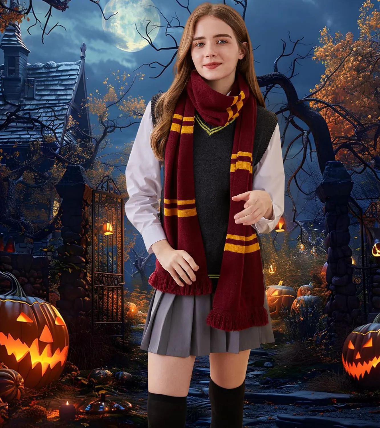 Sweater Vest Knit V-Neck Sleeveless Pullover Halloween Cosplay Costumes Cardigan Vest Waistcoat Unisex Fall Winter
