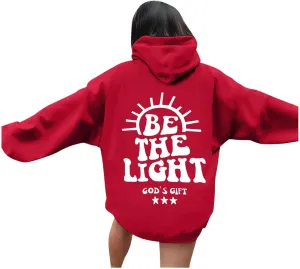 Sweatshirts For Teen Girls Casual Long Sleeve Drawstring Letter Printed O Neck Pullover Tops