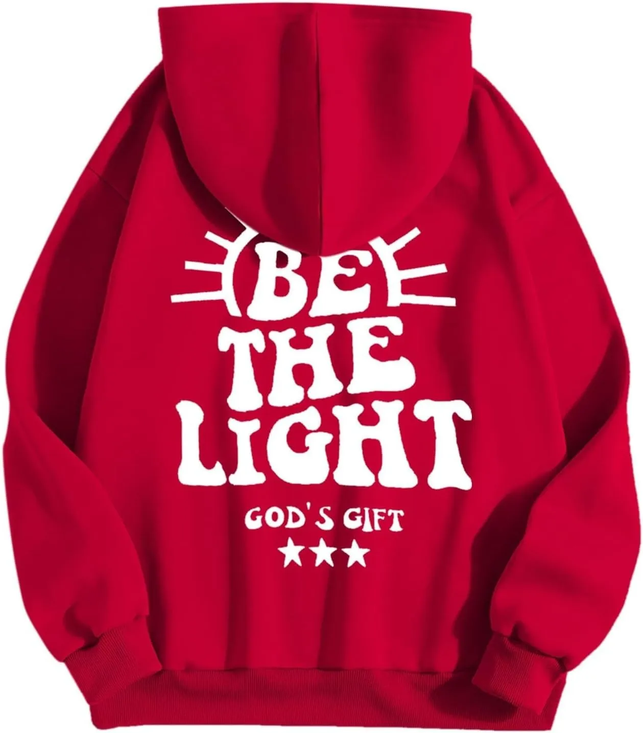 Sweatshirts For Teen Girls Casual Long Sleeve Drawstring Letter Printed O Neck Pullover Tops