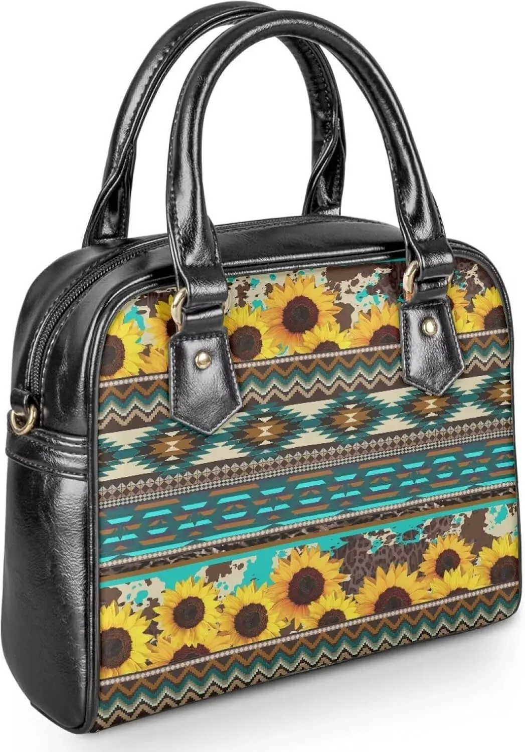 Western Handbags for Women Crossbody Tote Purse Leather Top Handle Bags for Travel Shopping Work