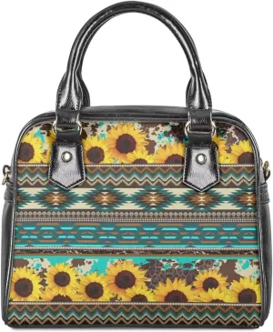 Western Handbags for Women Crossbody Tote Purse Leather Top Handle Bags for Travel Shopping Work