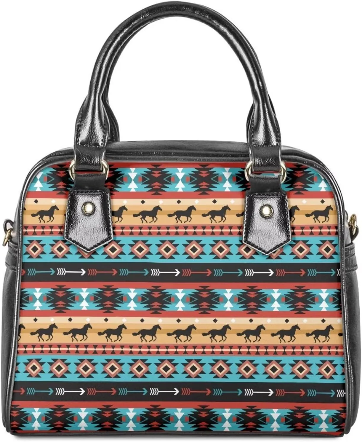 Western Handbags for Women Crossbody Tote Purse Leather Top Handle Bags for Travel Shopping Work
