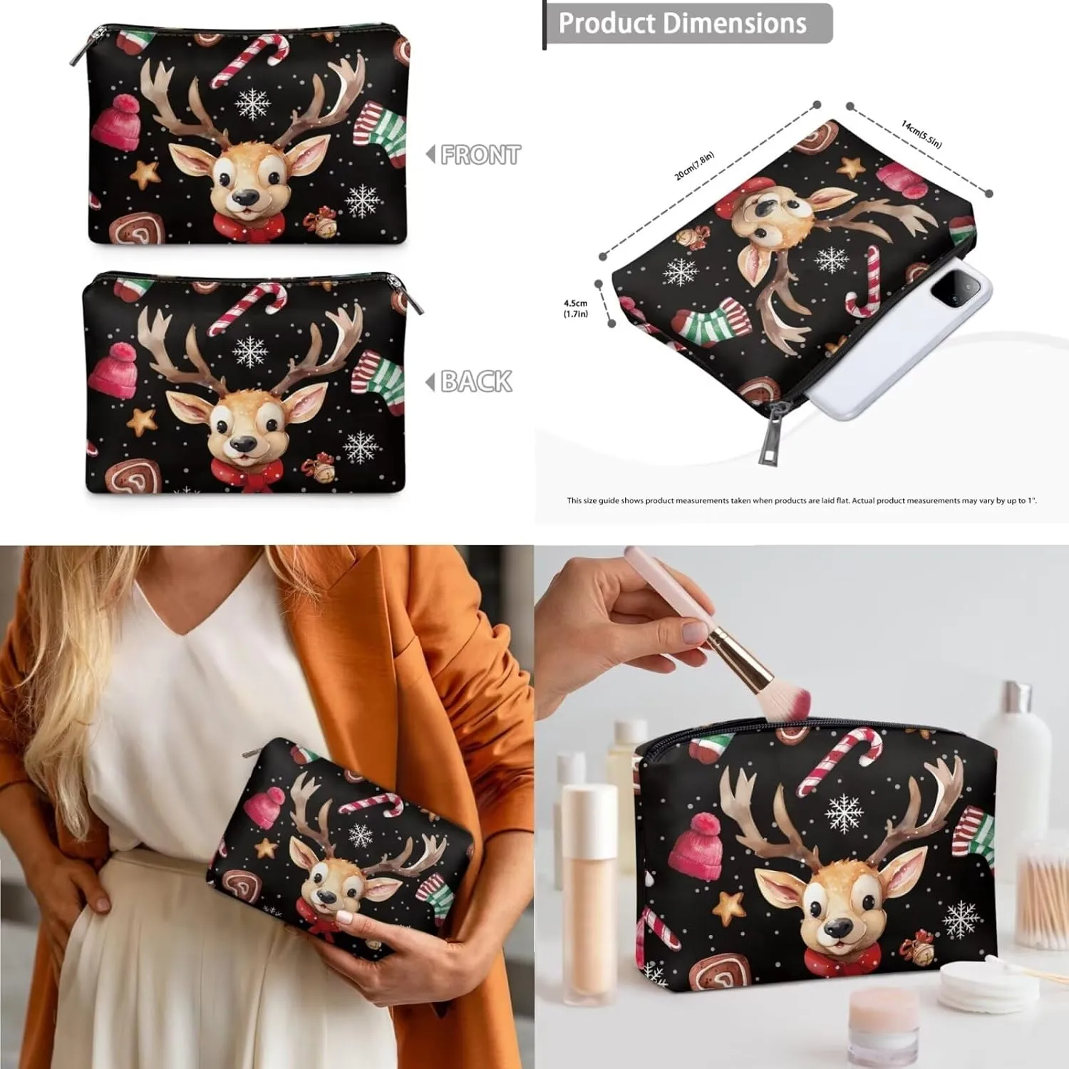 Women Handbags Purses Large Top Handle Bags/PU Leather Long Wallets/Small Make Up Pouch