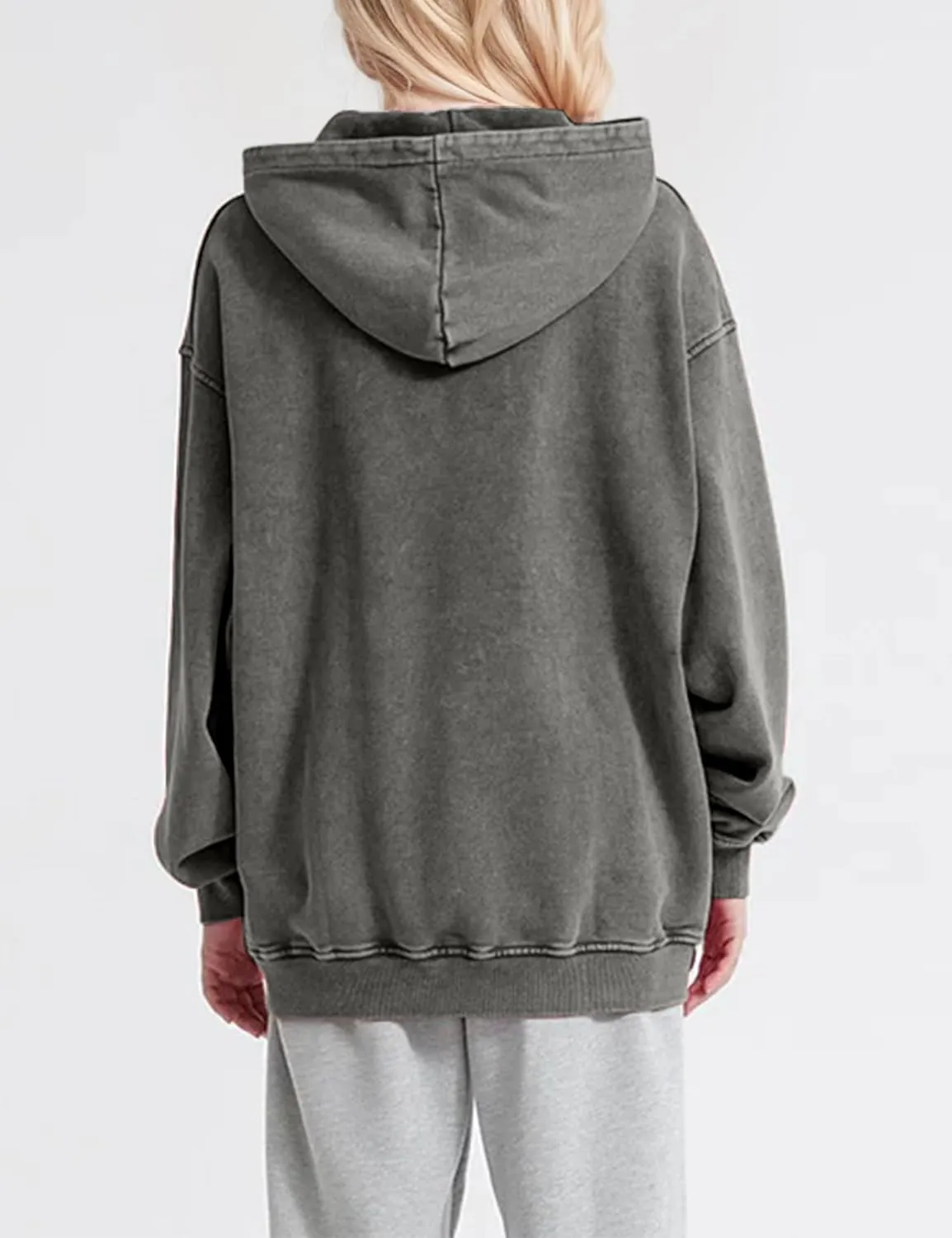 Women Mens Oversized Hoodies Pullover Acid Wash Cotton Vintage Hooded Sweatshirt Men Fleece Hoodie Streetwear