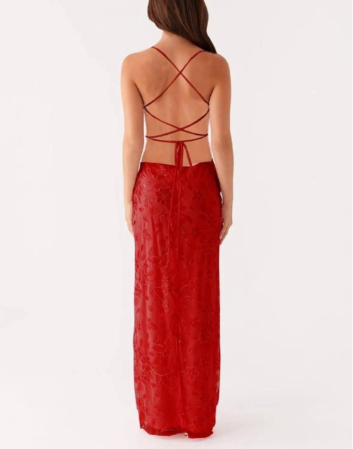 Women Sequin Sparkly Maxi Dress Y2k Square Neck Floral Cami Long Dress Side Split Glitter Bodycon Clubwear