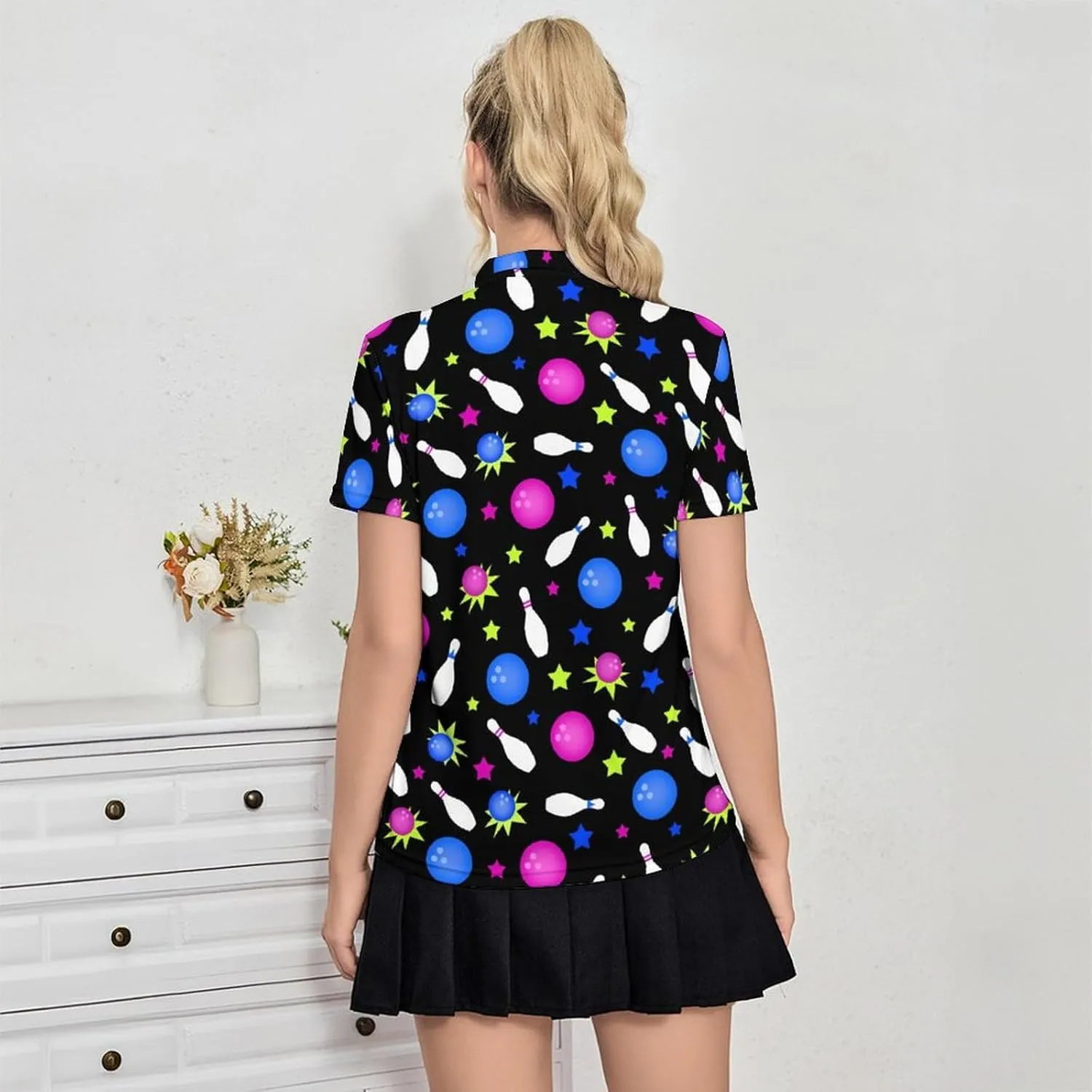 Women's Golf Shirt Moisture Wicking Golf Polo Shirts Short Sleeve Dry Fit Tennis Shirts