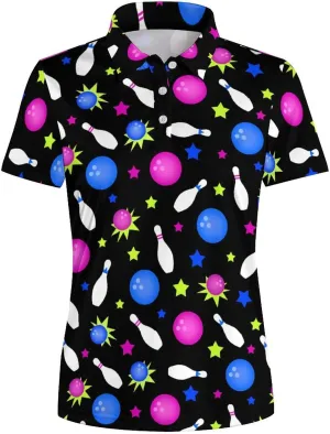 Women's Golf Shirt Moisture Wicking Golf Polo Shirts Short Sleeve Dry Fit Tennis Shirts