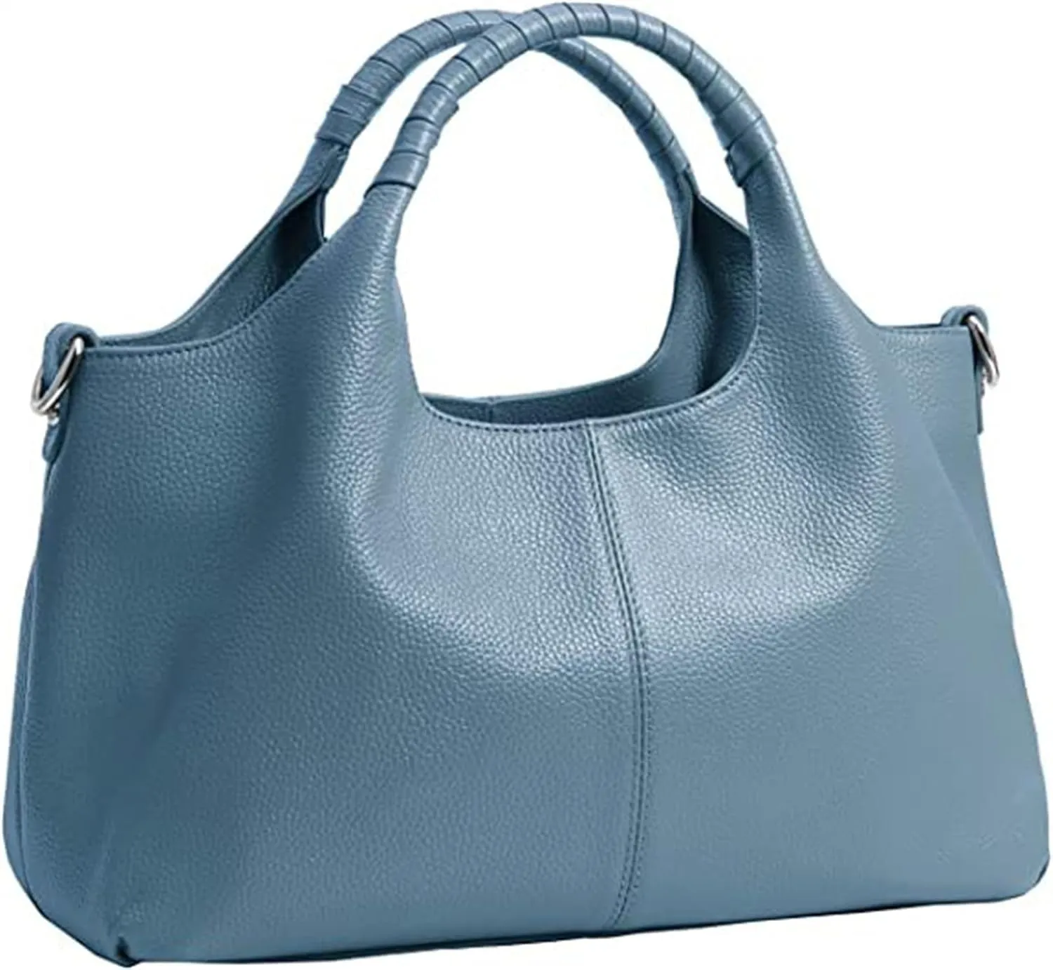 Women's Leather Handbag Solid Color Shoulder Bag PU Leather Top Handle Bags Crossbody Satchel Bag for Women