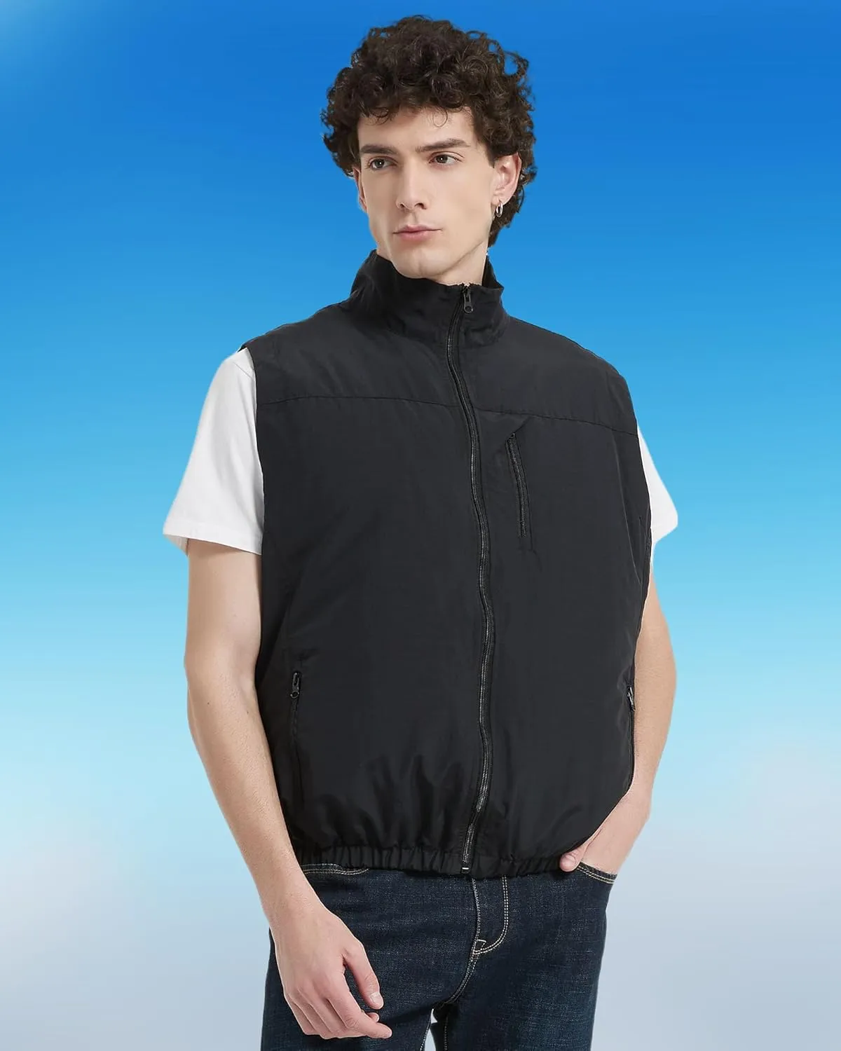 Work Cooling Vest Jacket with 2 Fans - Men and Women 21V Air Conditioner Lightweight Vests, With 20000mAh Battery