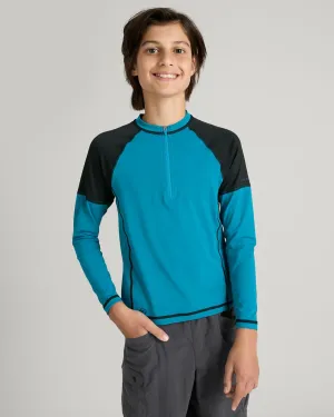 WTR-Seeker Boys' Splash Long Sleeve Top - Eddy/Meteor