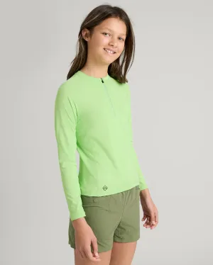WTR-Seeker Girls' Splash Long Sleeve Top - Glowy